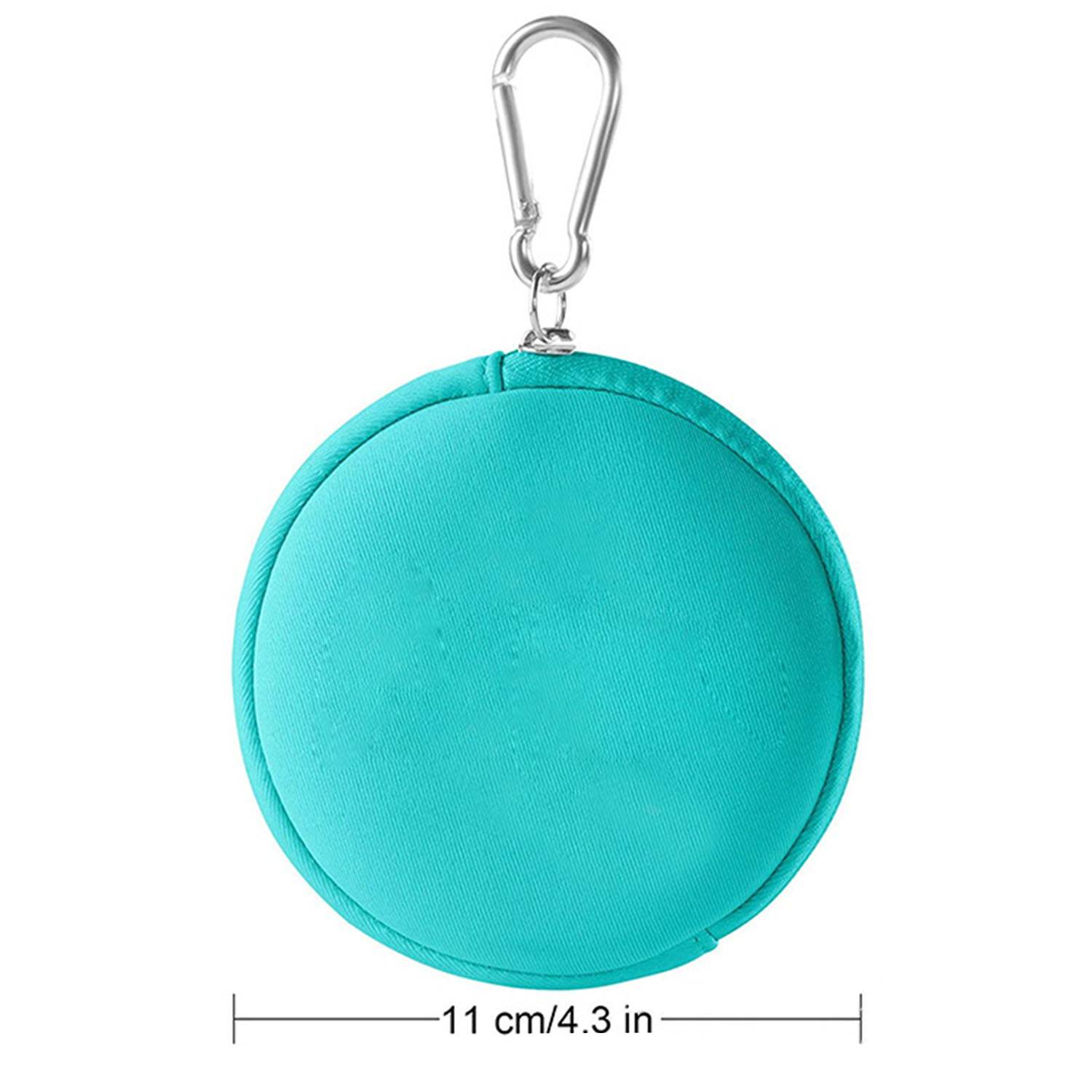 Neoprene Zipper Pouch Keychain w/ Silver Split-Ring 5