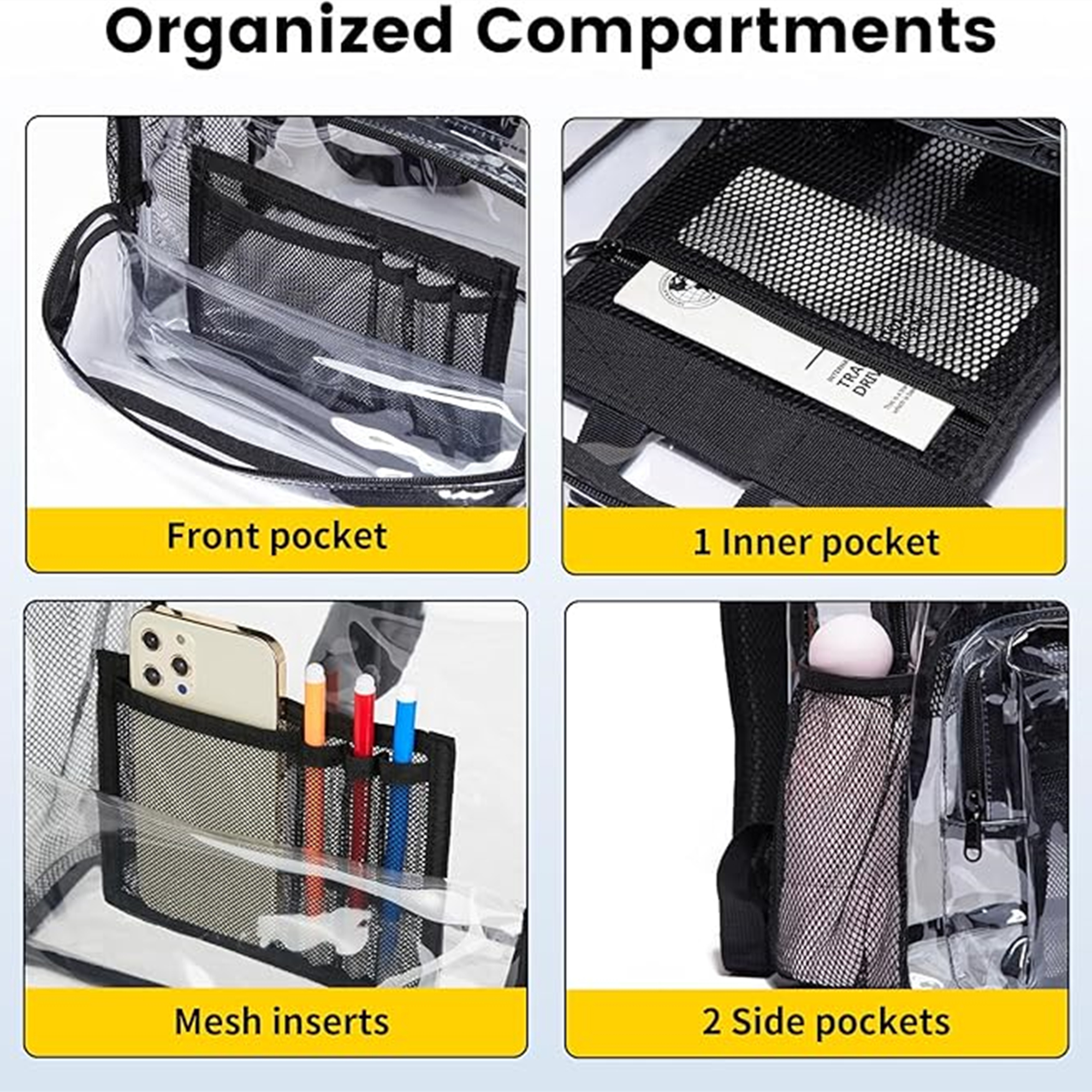 Heavy Duty Clear Backpack 1
