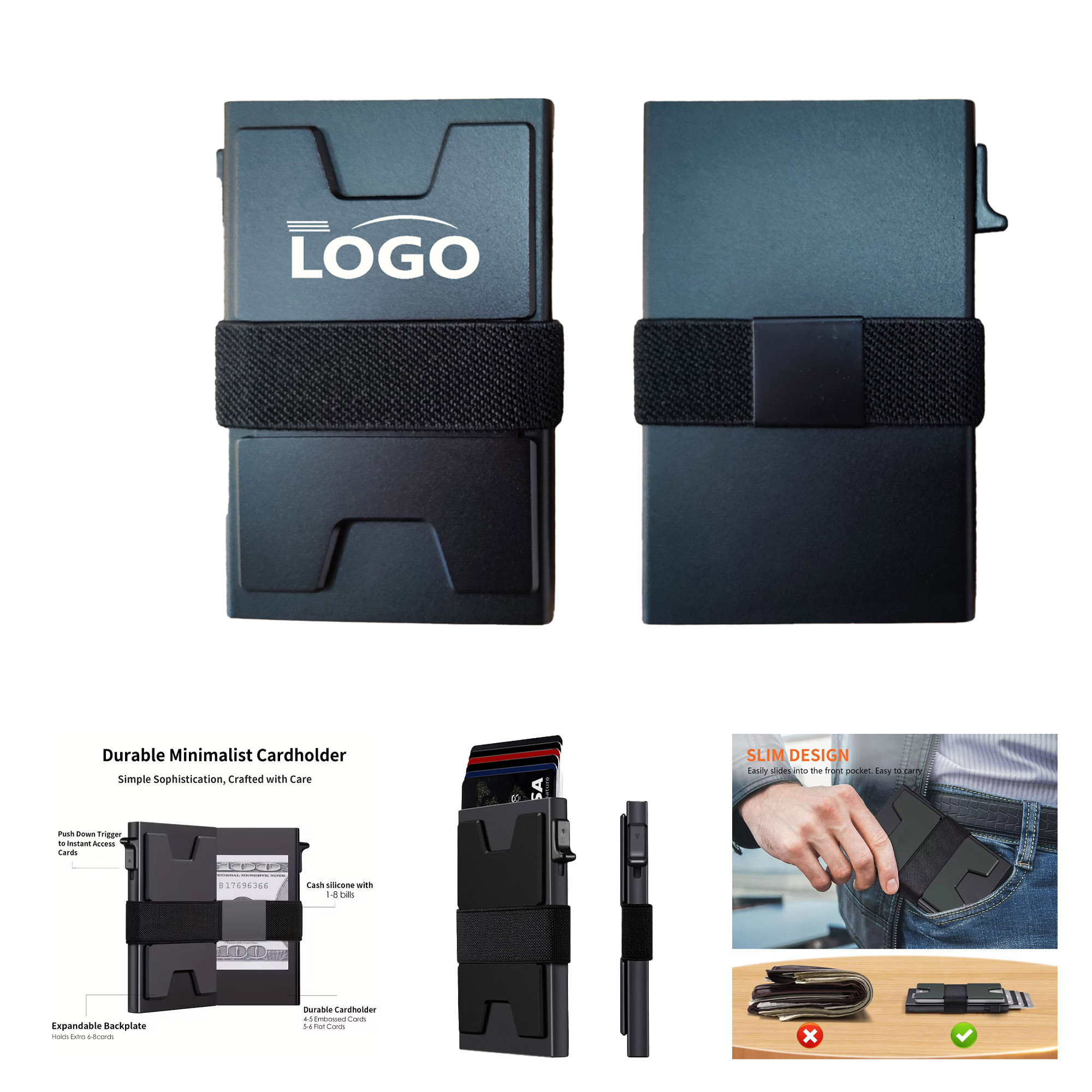 MOQ 50 pcs RFID Blocking Card Holder 2