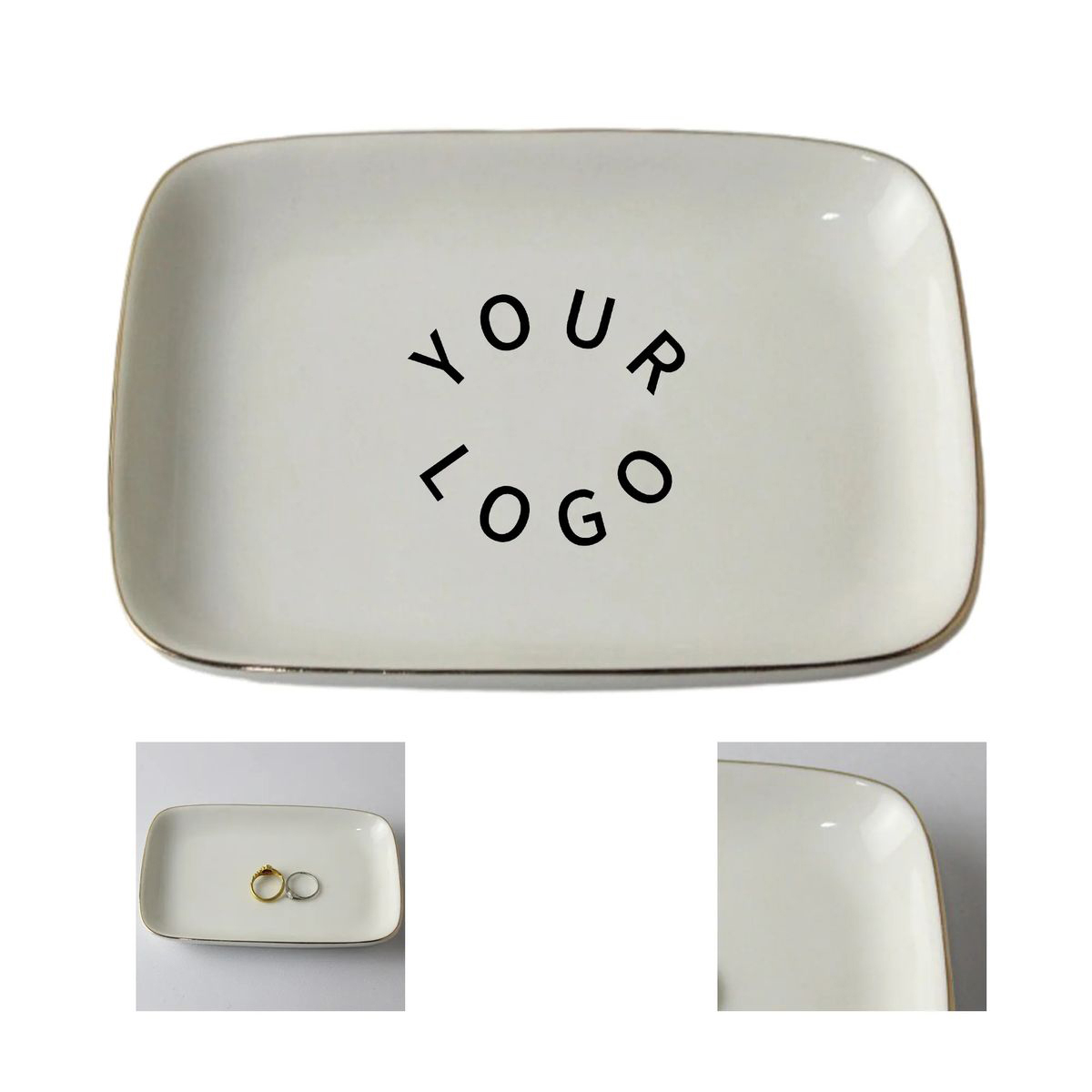 Glossy Jewelry Dish for Desk or Vanity 1