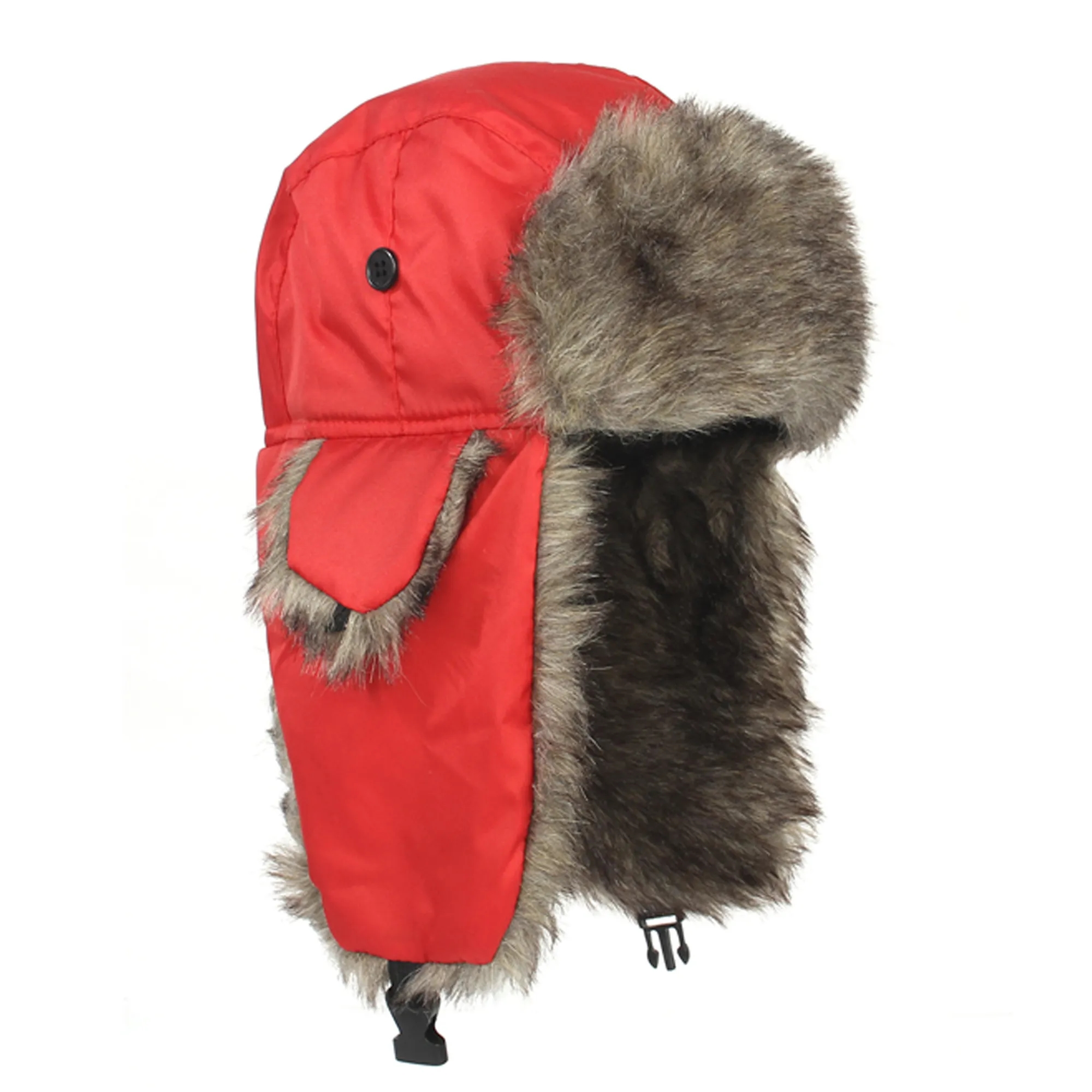 Faux Fur Ear Flap Winter Hat 6