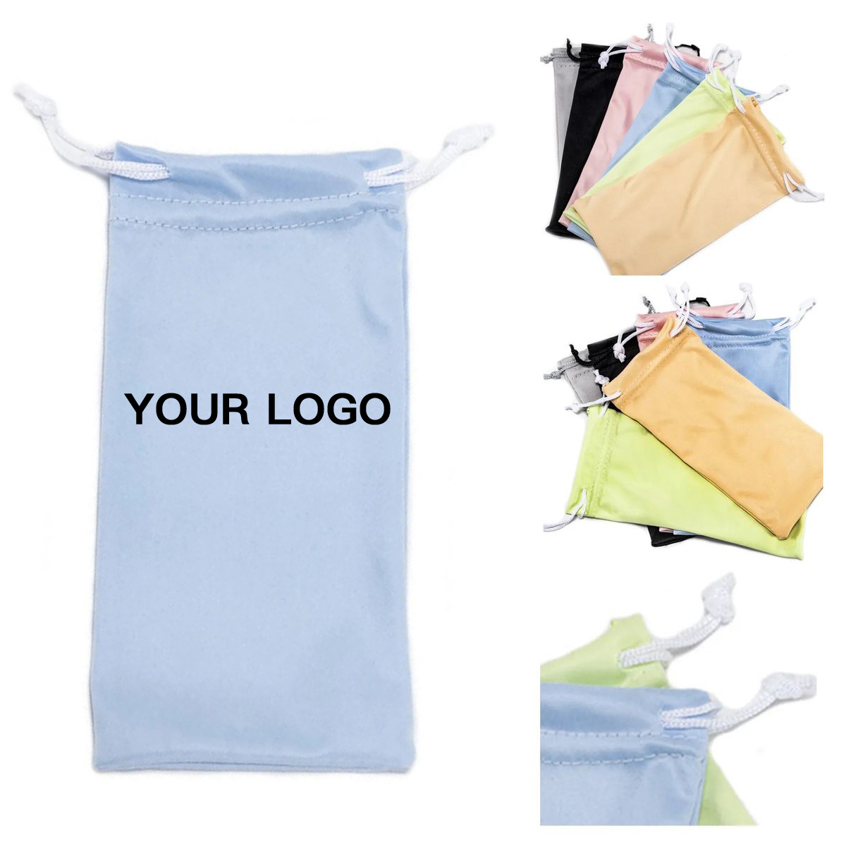 Soft Microfiber Drawstring Glasses Pouch 4