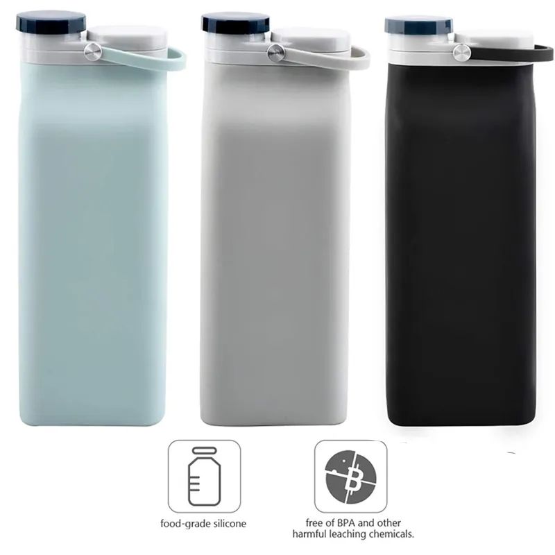 Custom 20oz Large Printing Area Collapsible Water Bottle 4