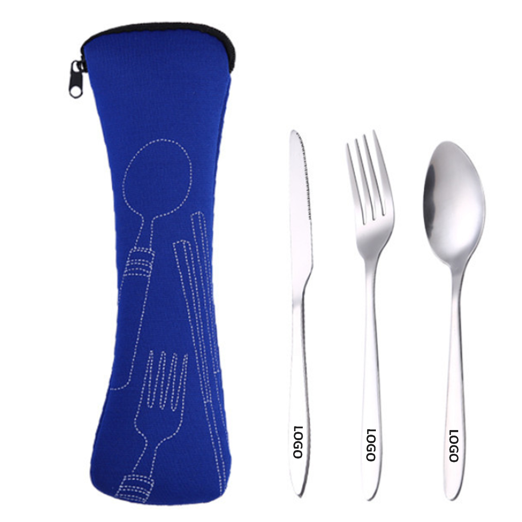 Knife Fork Spoon Set With Pouch 2