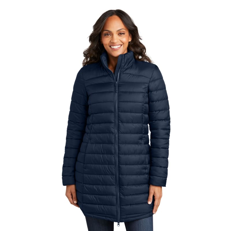 Port Authority Women's Horizon Puffy Long Jacket 13