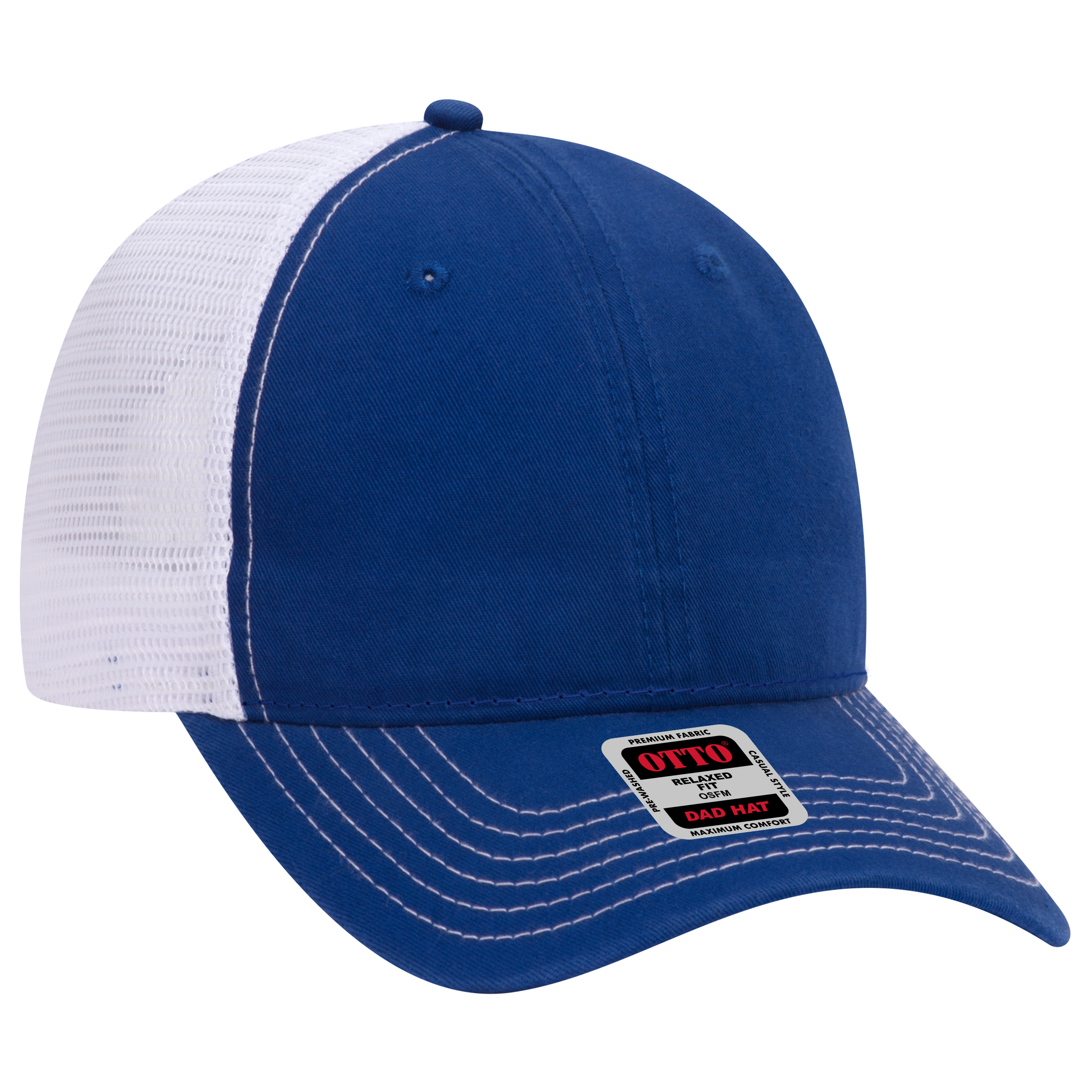 OTTO CAP® 6 Panel Low Profile Mesh Back Trucker Dad Hat 28