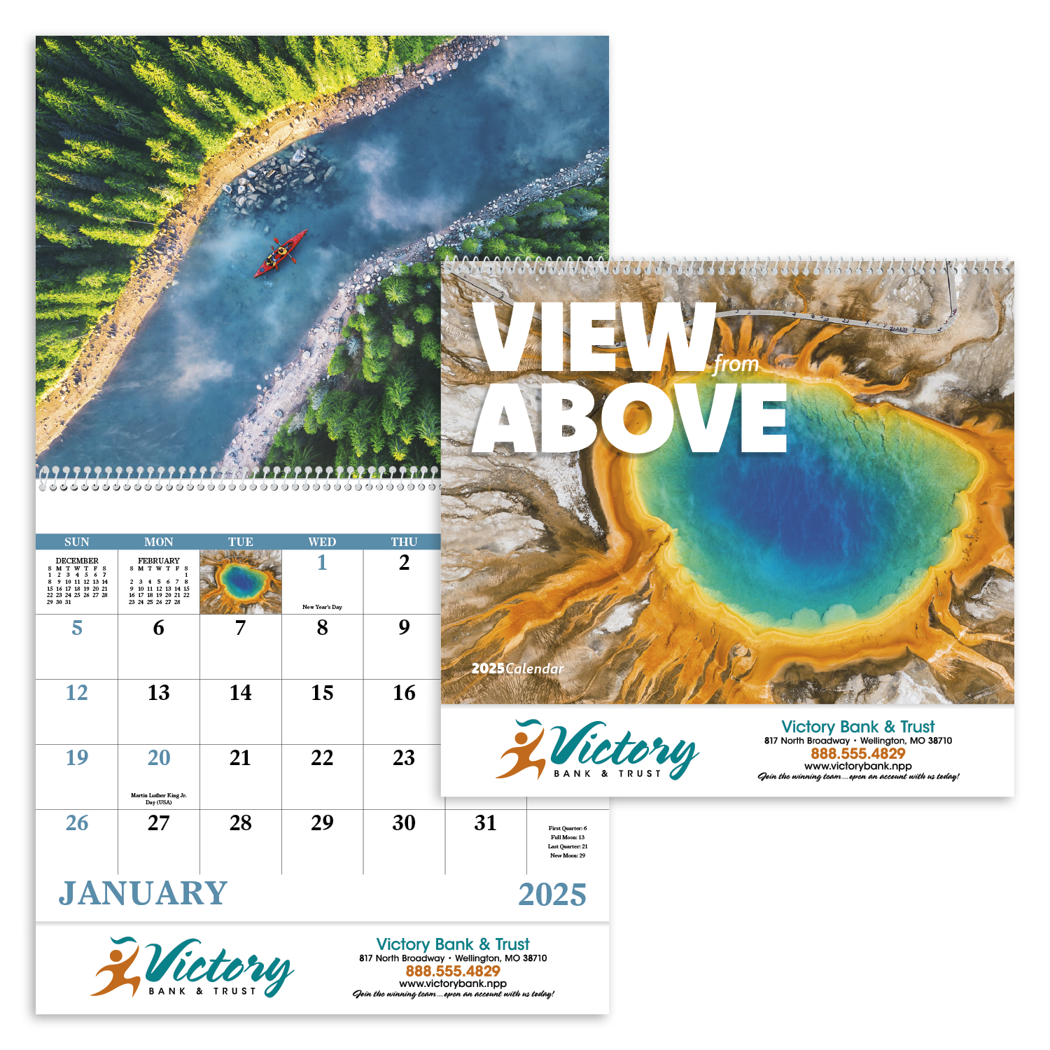 Good Value™ View from Above - Spiral Calendar 13