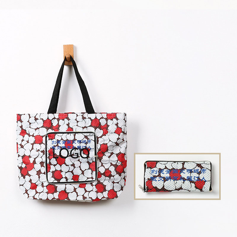 Large Capacity Foldable Washable Shopping Tote Bag / Handles 1