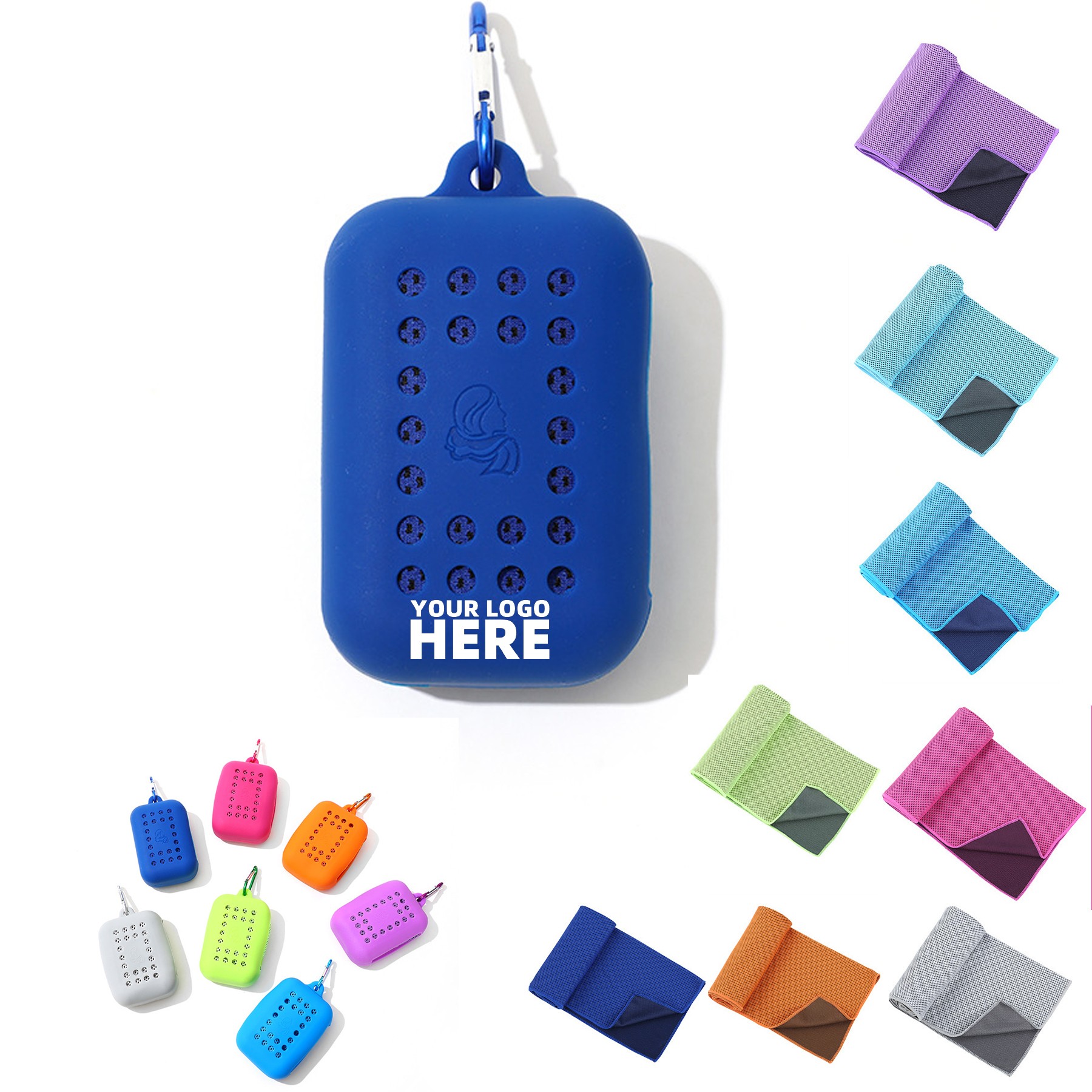 Camping Towels Super Absorbent Fast Drying With Silicone Case