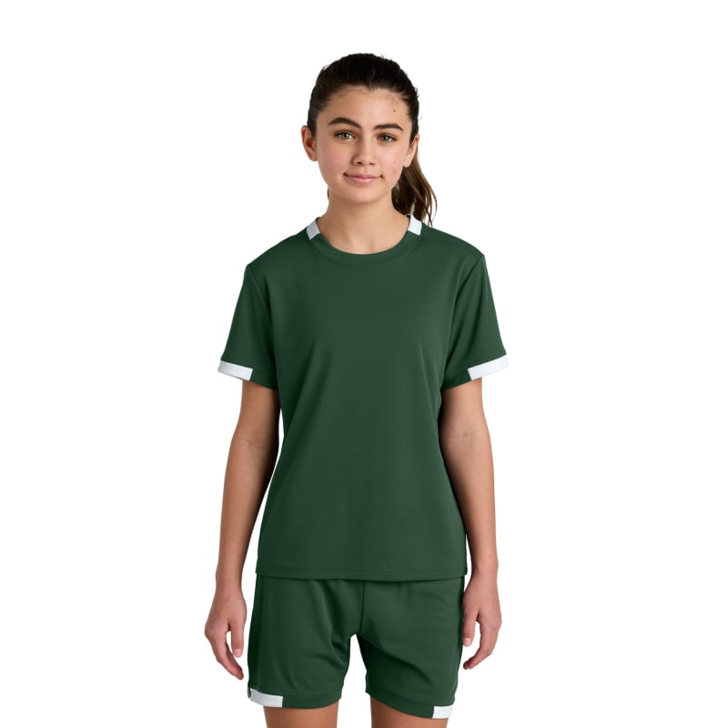 Sport-Tek Youth Club Short Sleeve Crew 5