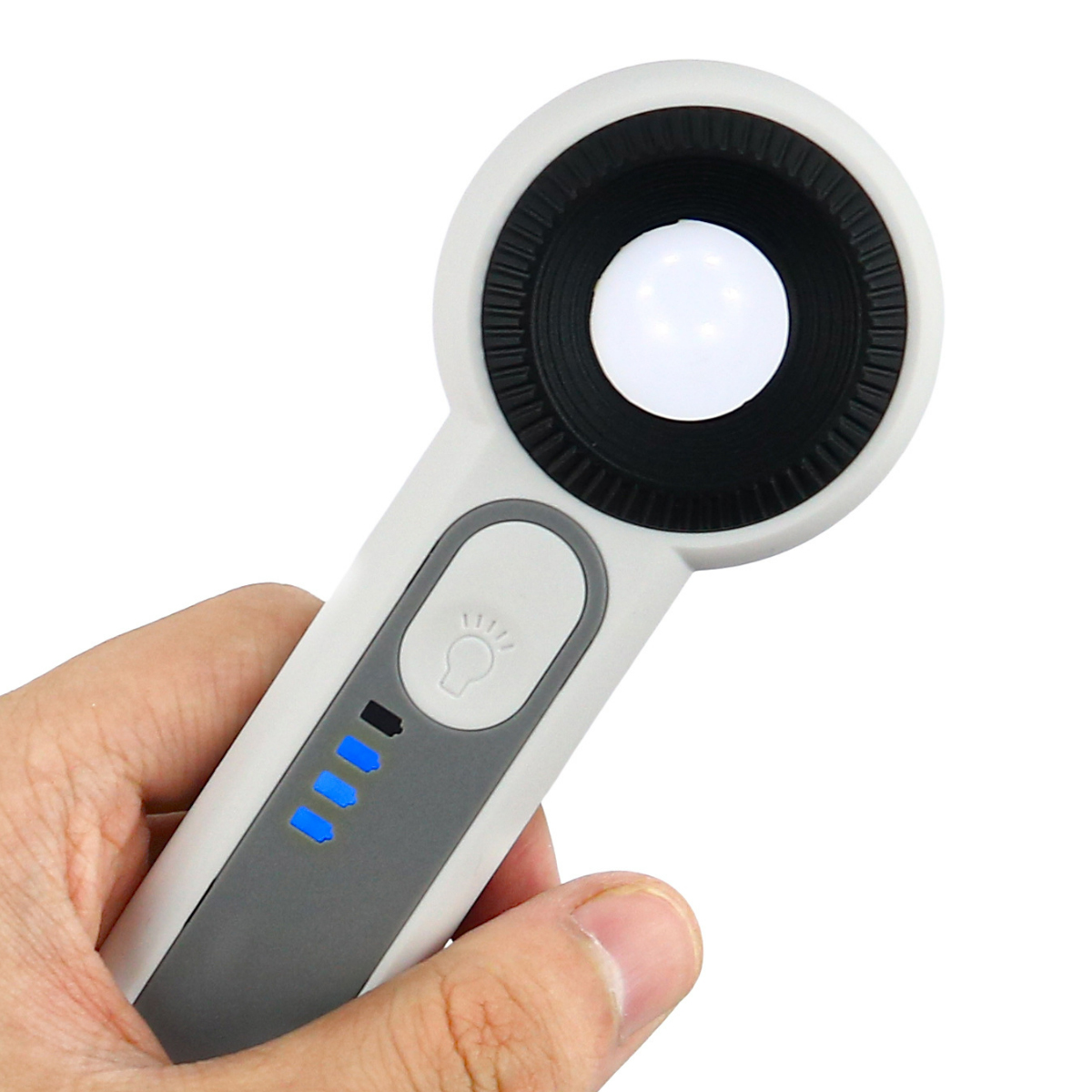 Touch LED Handheld Magnifier Rechargeable Magnifying Glass 3