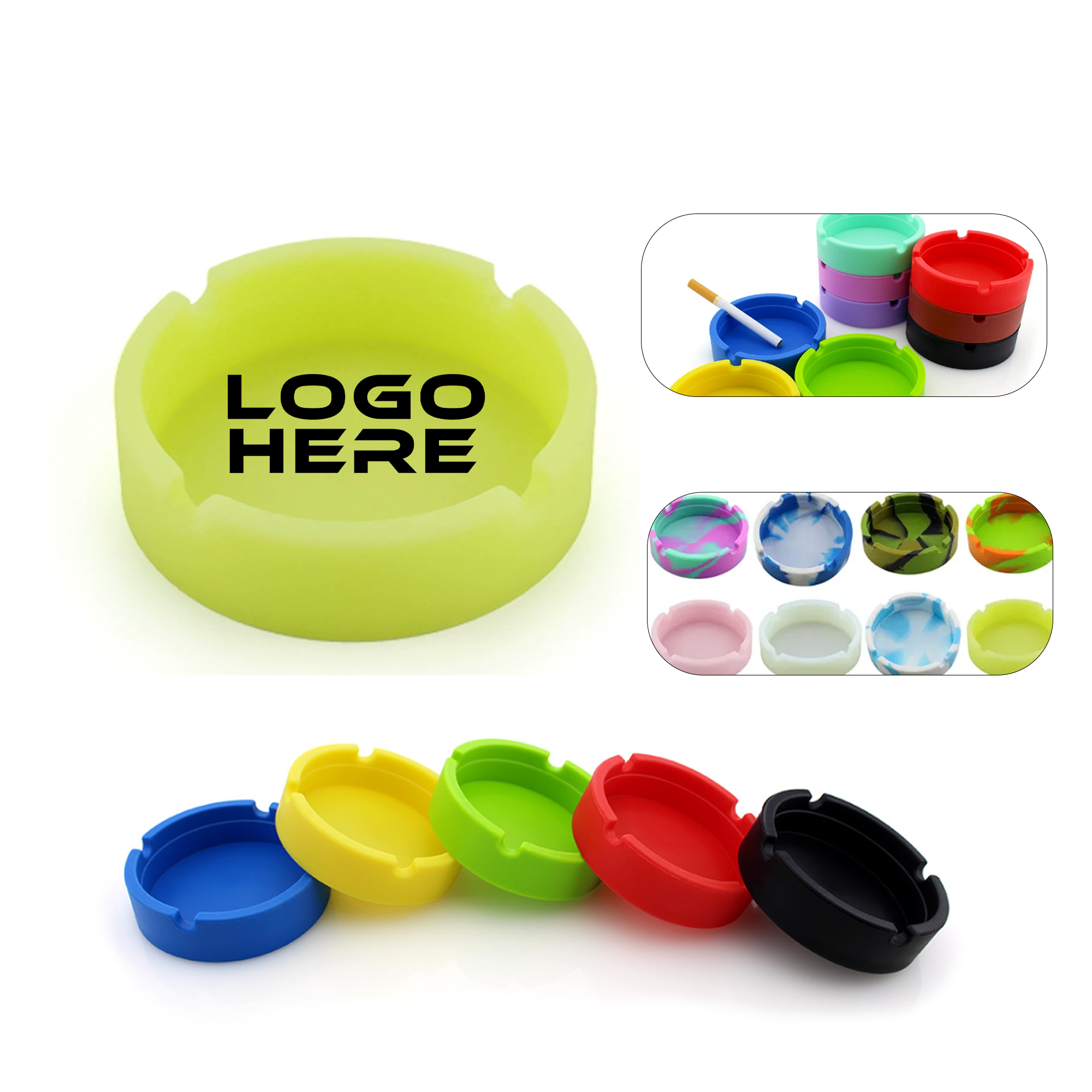 Round Silicone Ashtray 1