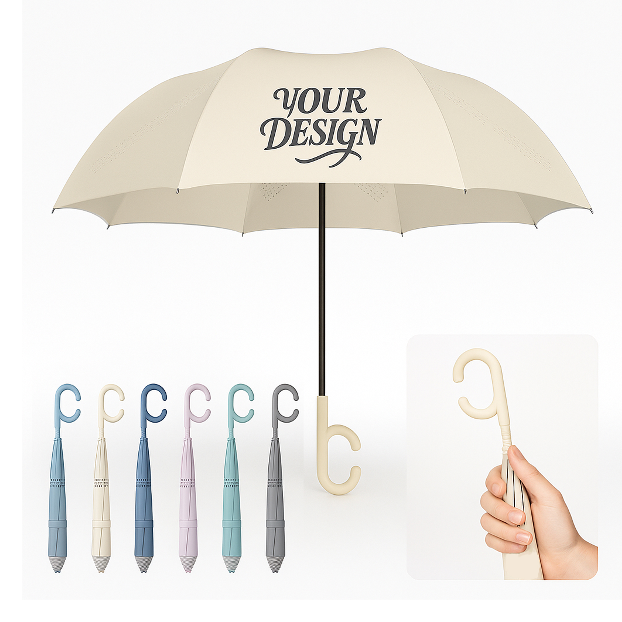 Compact Auto Open Close Umbrella 2