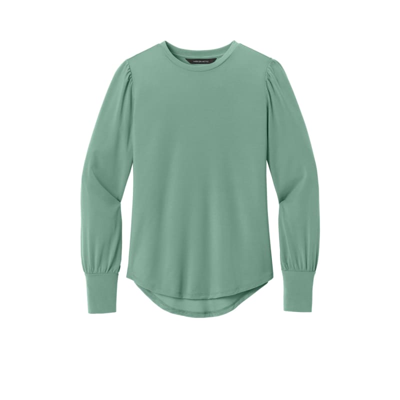 Mercer+Mettle Women's Stretch Jersey Long Sleeve Blouson Top 12