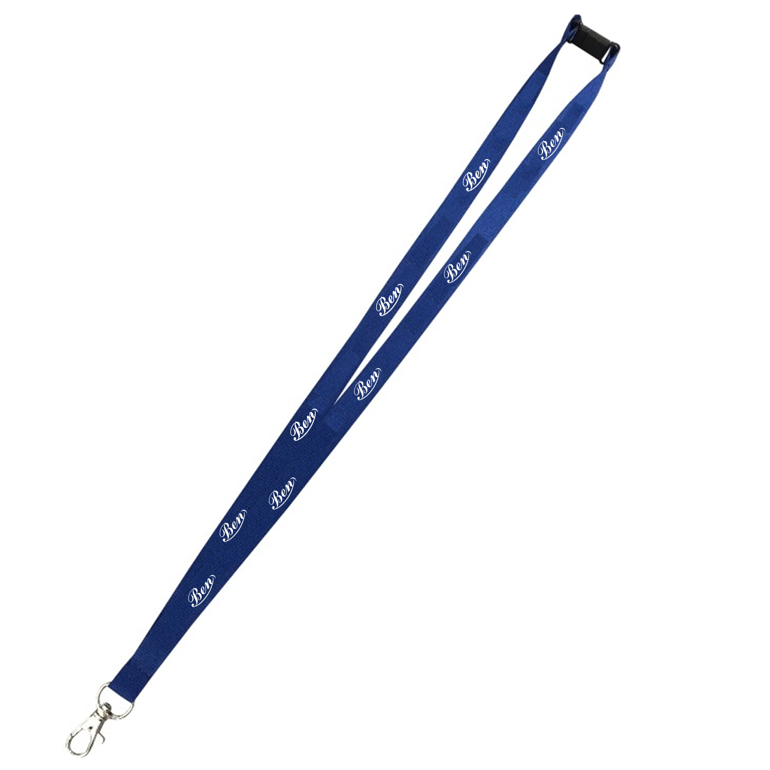 Custom Logo Double-Ended Woven Lanyard 1