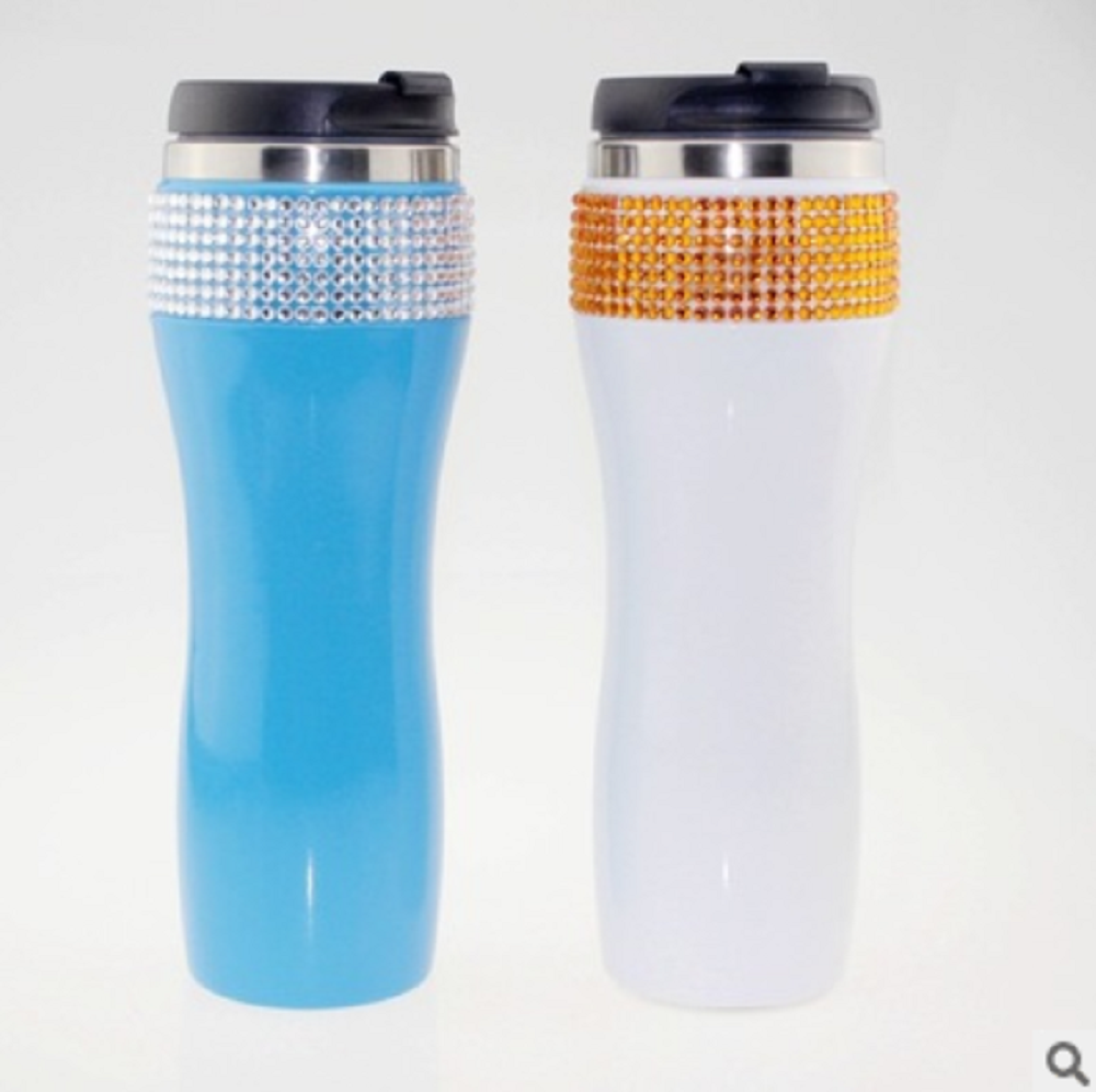 14 Oz. Bling Stainless Steel Traveler Mug 1