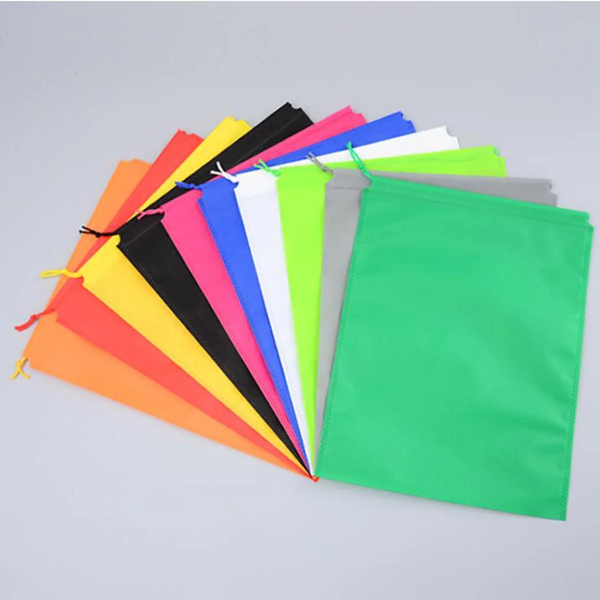 Non Woven Drawstring Storage Organizer Pouch Bag 2