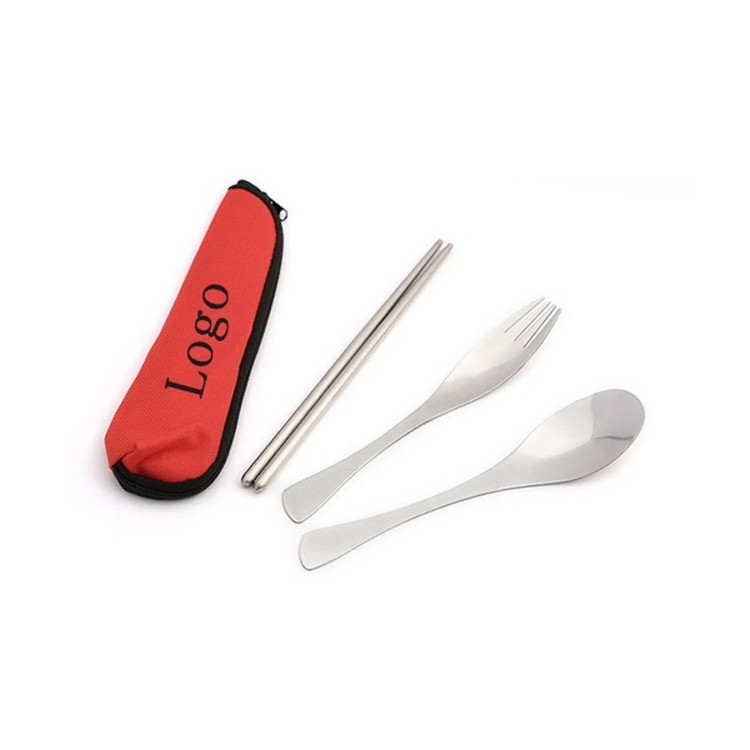 Promotional Chopsticks Fork And Spoon Tableware Set 2