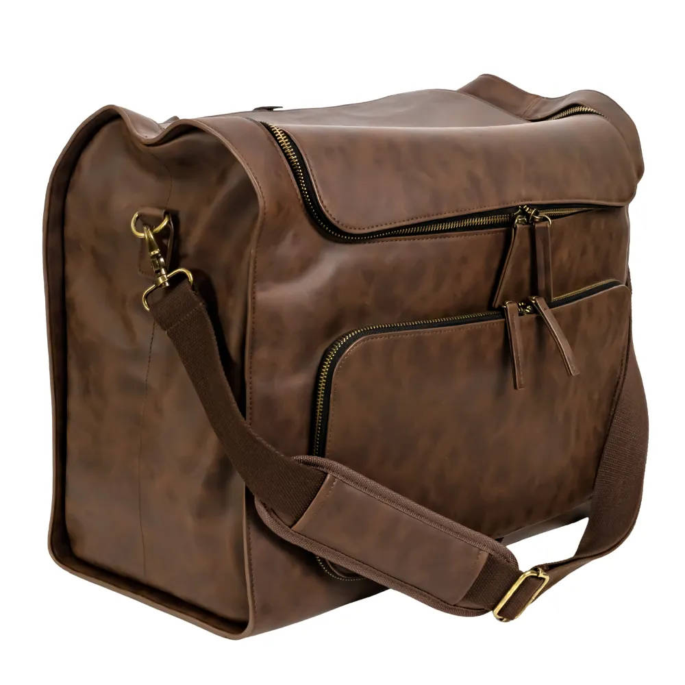 6-Bottle Leather Salesperson Backpack 7