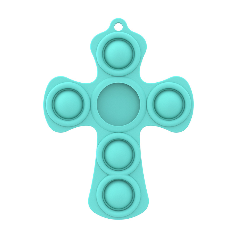 Cross Protective Sleeve Cover w/ Fidget Push Pop Bubble and Carabiner 4