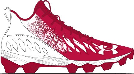 Men's UA Spotlight Franchise RM Football Cleats 5