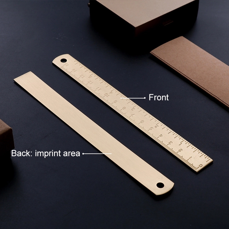 6 inches copper ruler, solid ruler bookmark 5