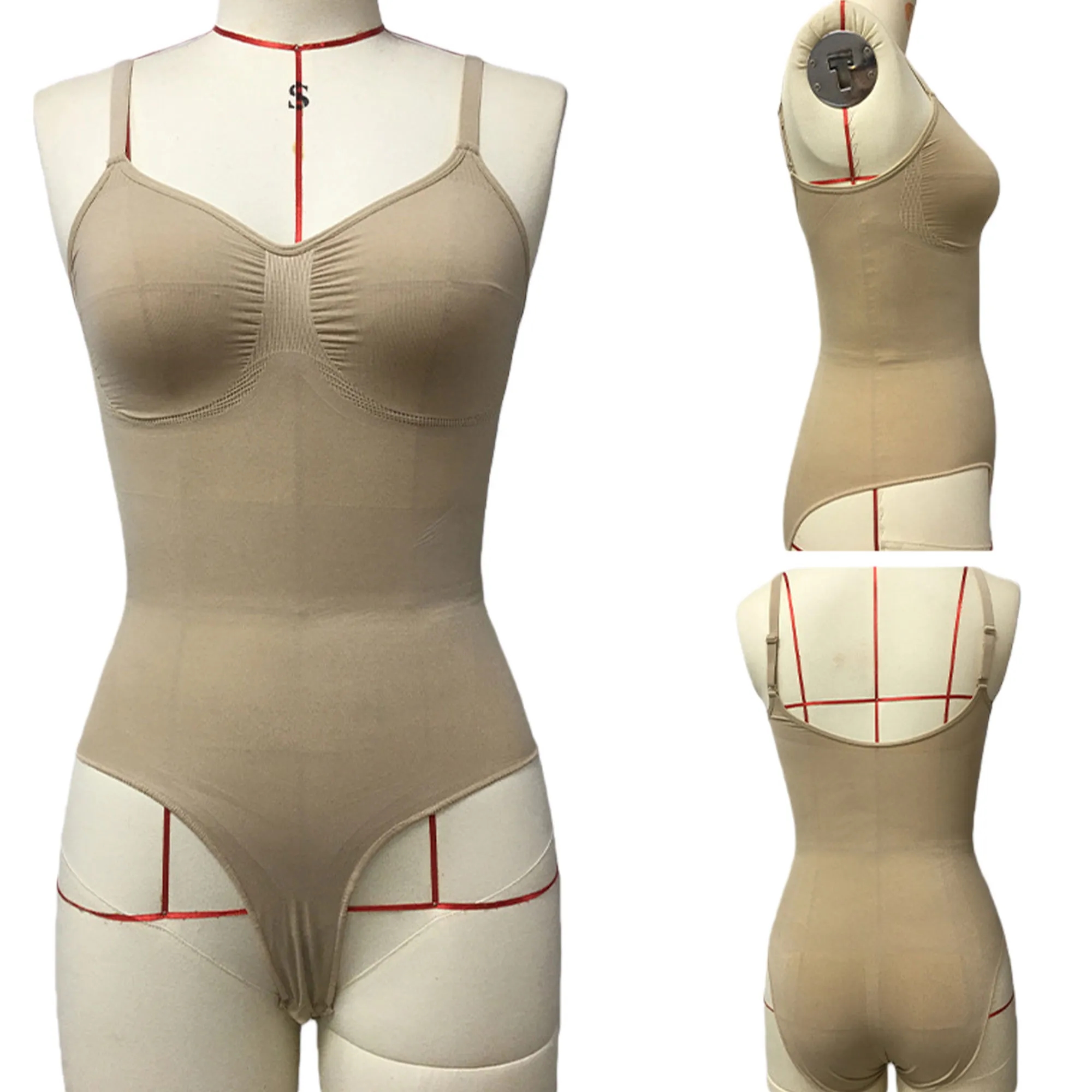 Seamless Shapewear Bodysuit Tummy Control Butt Lifting 3