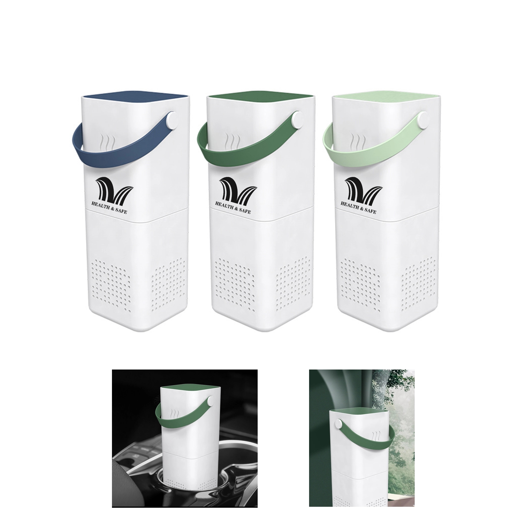 Mini Portable Car Air Purifier Filter Cleans 2