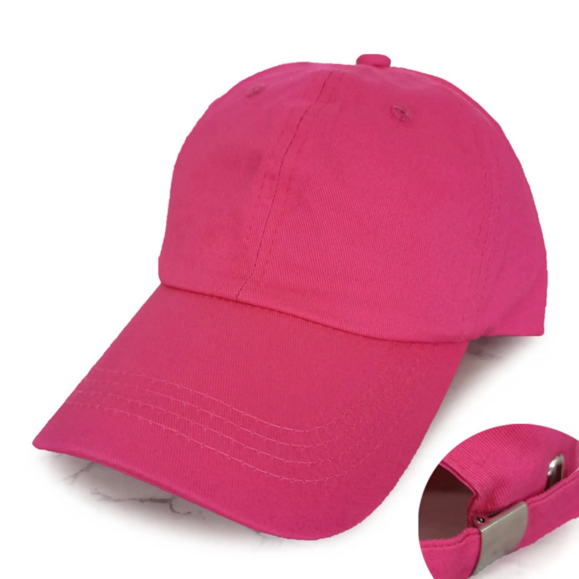 Cotton Baseball Cap with Adjustable Strap MOQ 100PCS 10