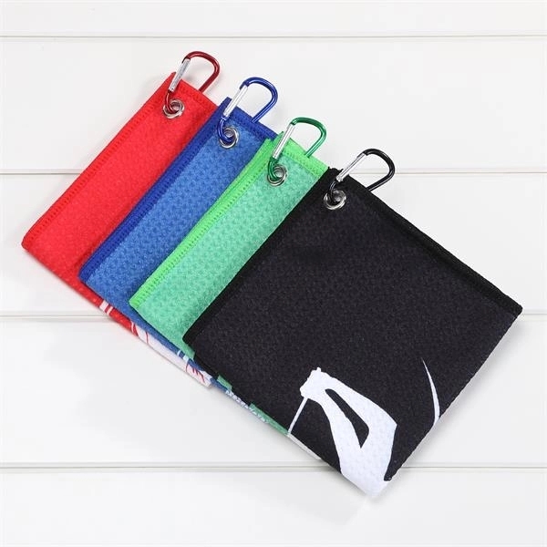 Golf Towel with Carabiner 2