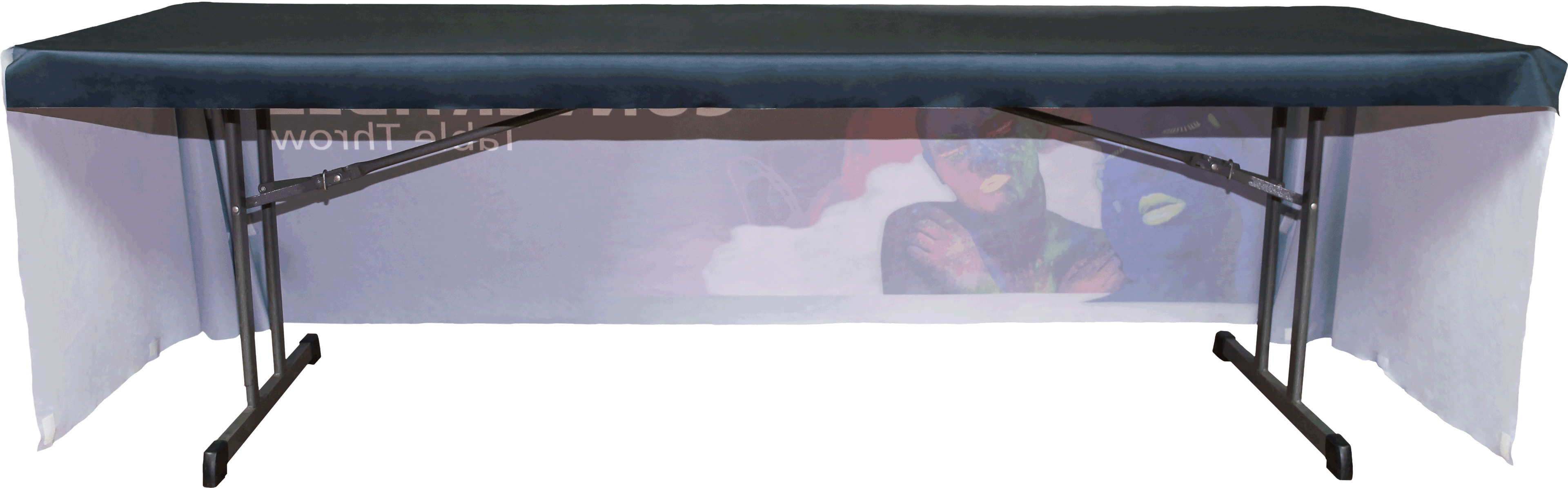 4' 3-Sided Economy Dye Sub Printed 36" High Table Throw