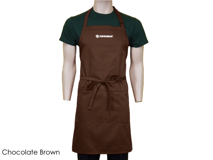 24 in. x 33 in. Spun-Polyester Adjustable Bib Apron With Pockets (Full Color Logo) 7
