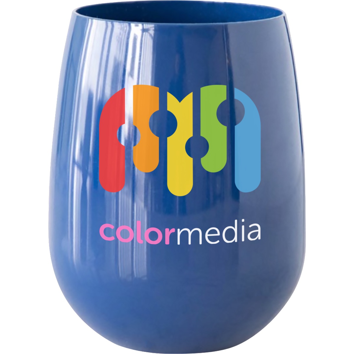 Symglass 12oz Colored Stemless Wine Glass 48