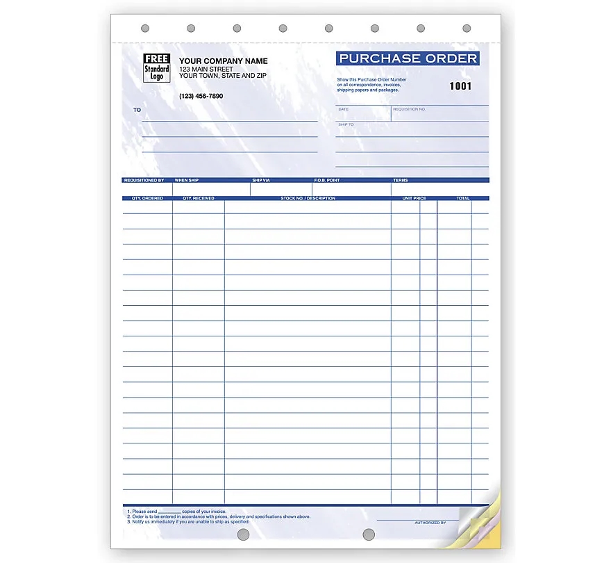 Purchase Orders, Large Format 2