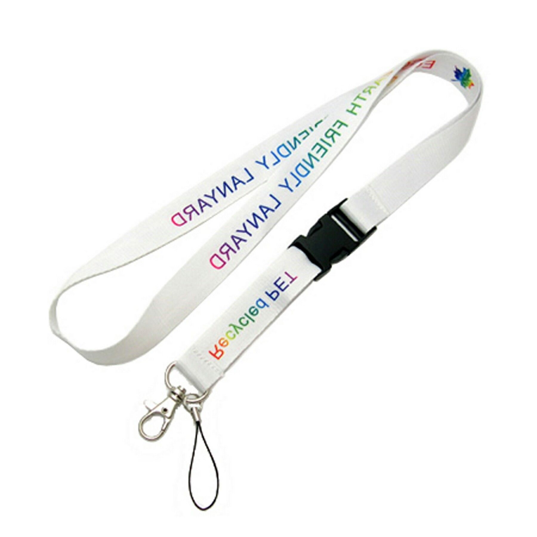 Eco PET Lanyard with dye sublimation imprint - 5/8 inch 2