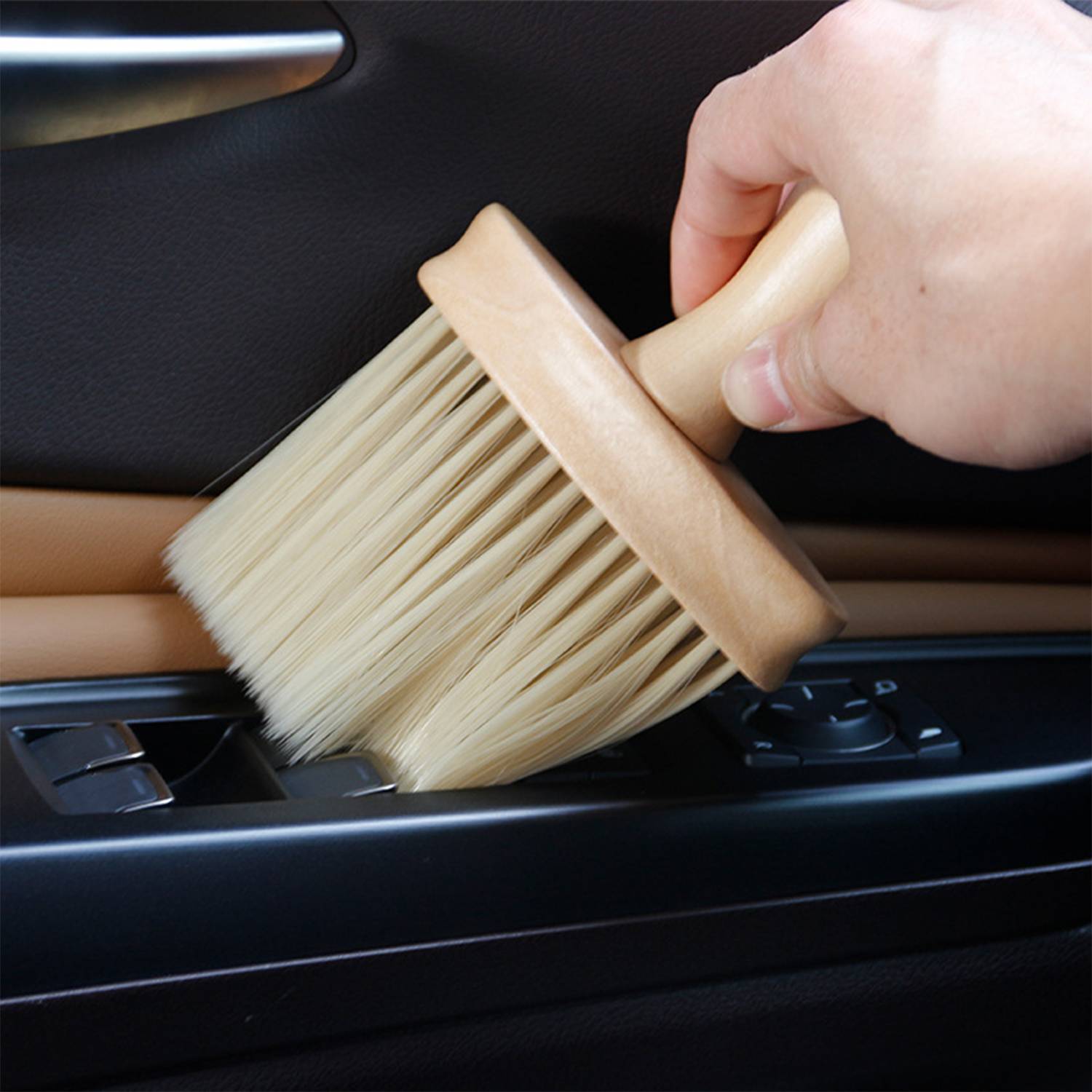 Wooden Car Air Vent Cleaning Brush 5