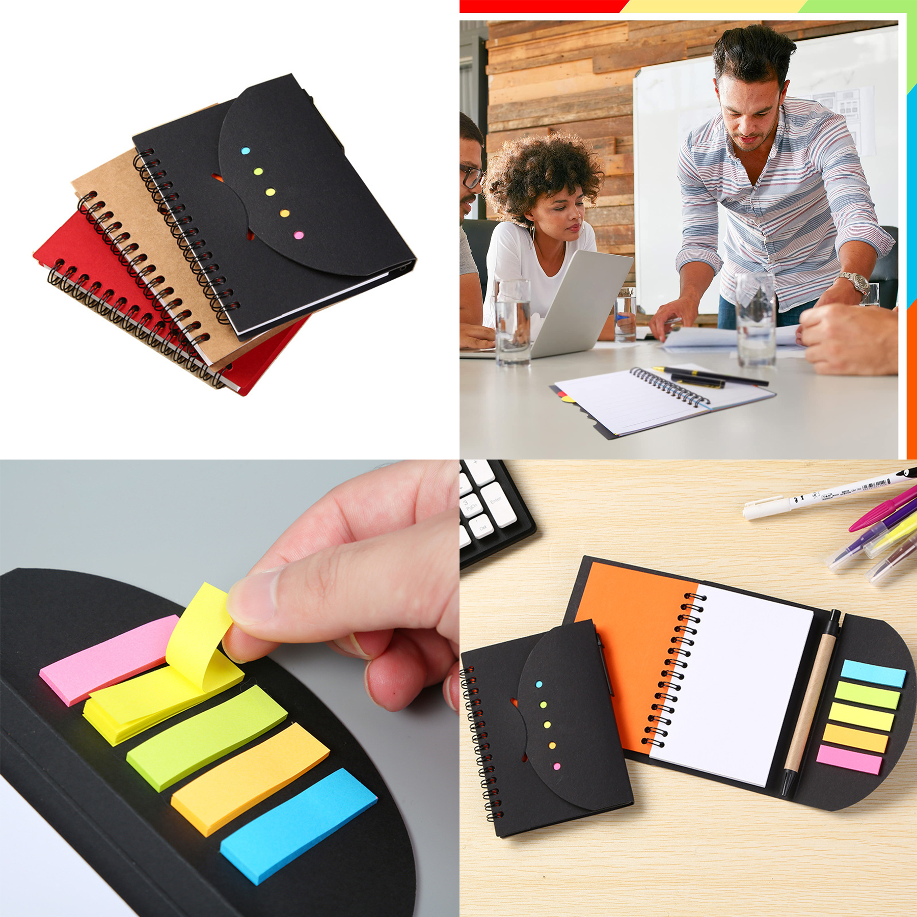 Tabbed Notebook Mini Spiral Notebook 1