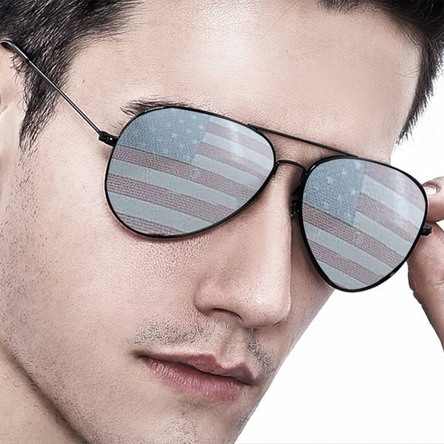 American Flag Metal Sunglasses 5