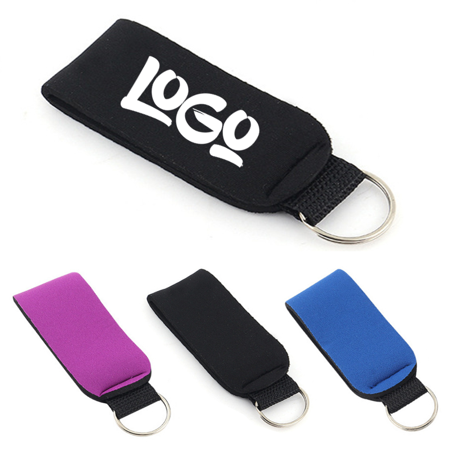 Neoprene Wristband Keychain 1