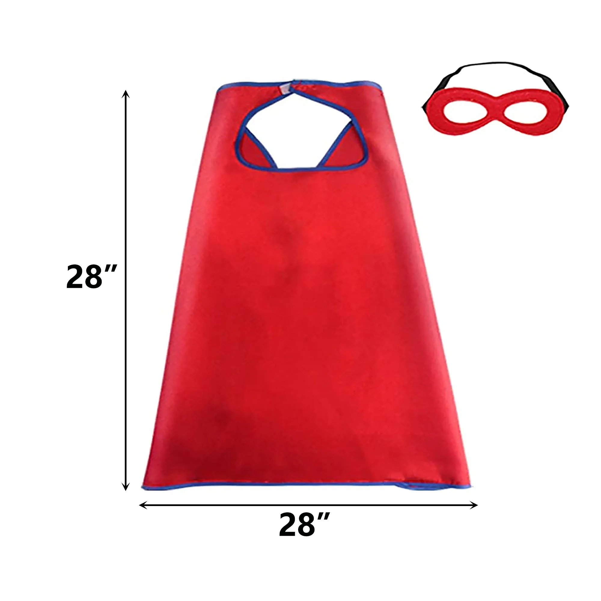 MOQ 20pcs Child Hero Satin Cape With Mask 4