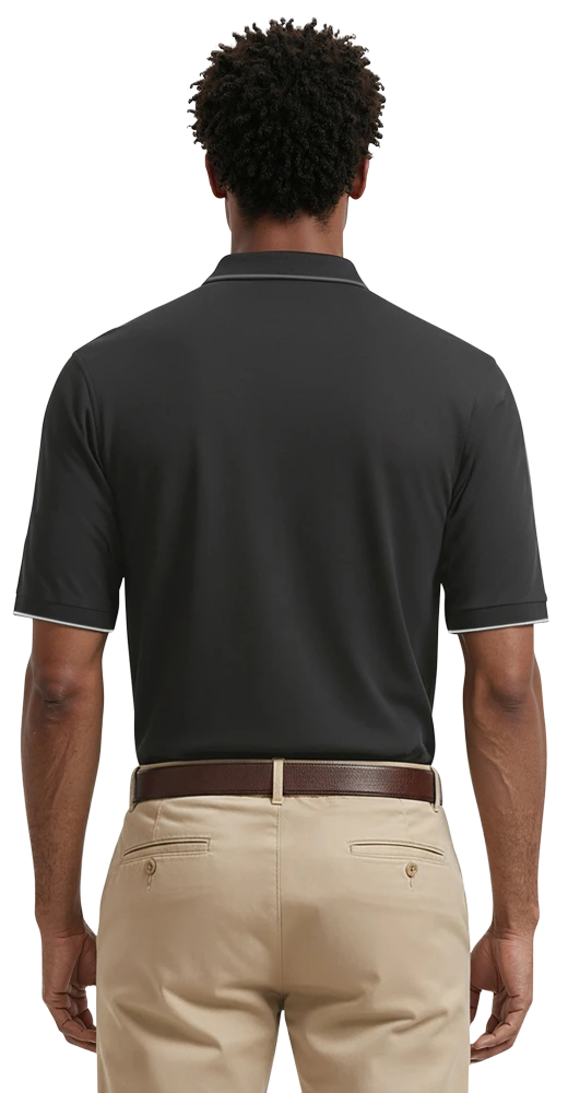 Men's Striped Trim Value Wicking Polo 38