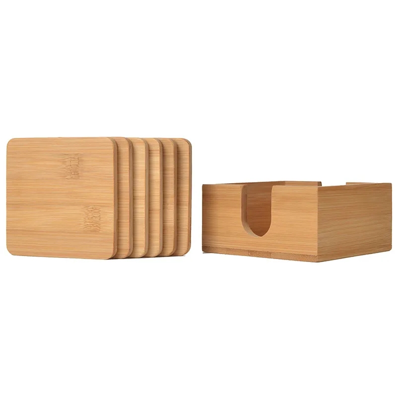 Bamboo Coaster Set 3