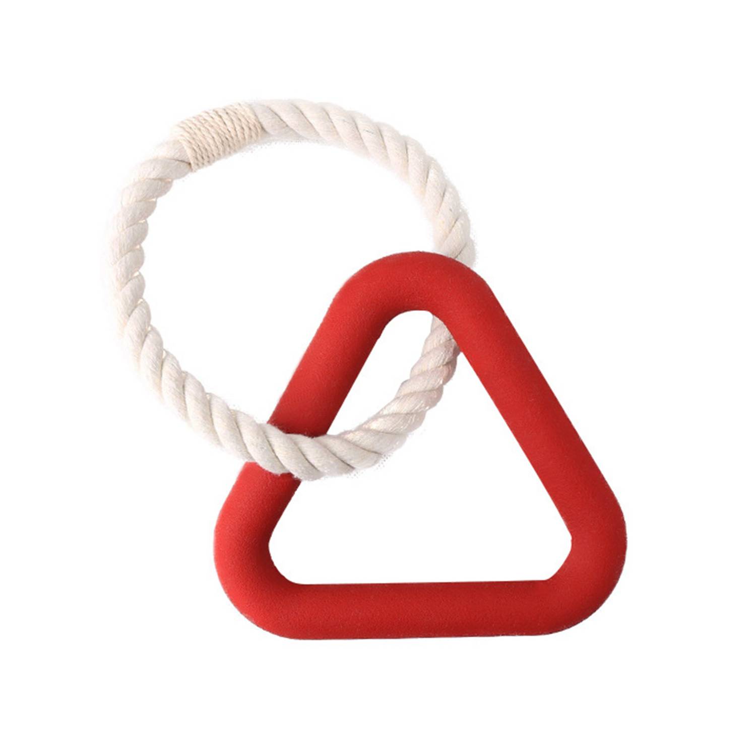 Custom Dog Rubber Triangle Tug Toy 9