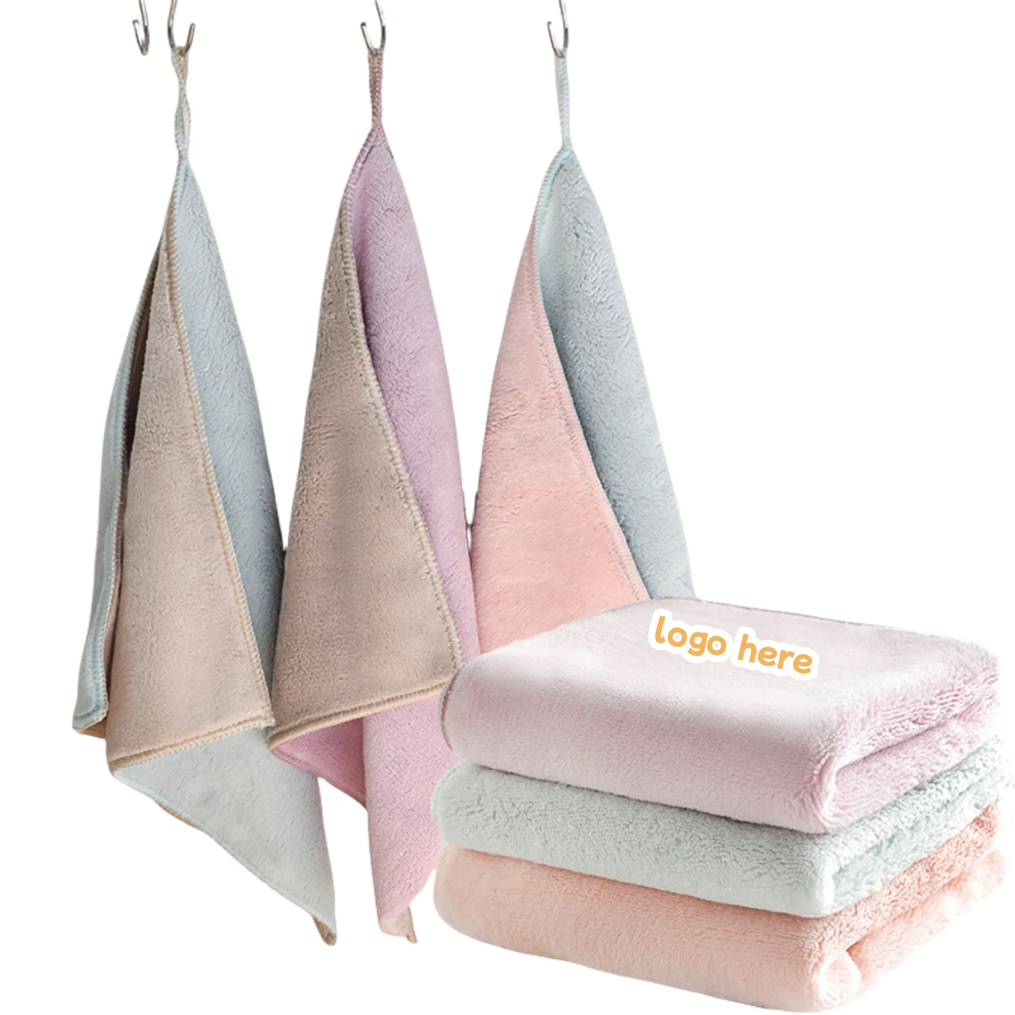 Three-piece Two-tone Dish Towel 1