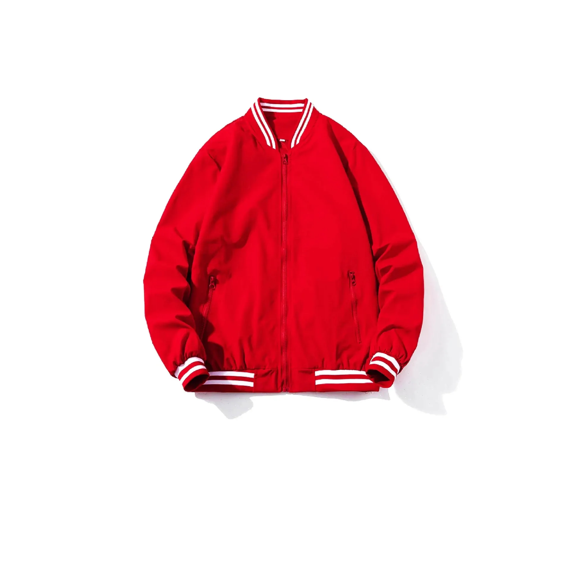 Men's Custom Logo Polyester Bomber Jacket Wholesale 3