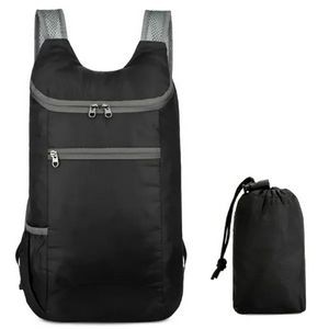 Foldable Carry-On Backpack w/ Drawstring Pouch 6