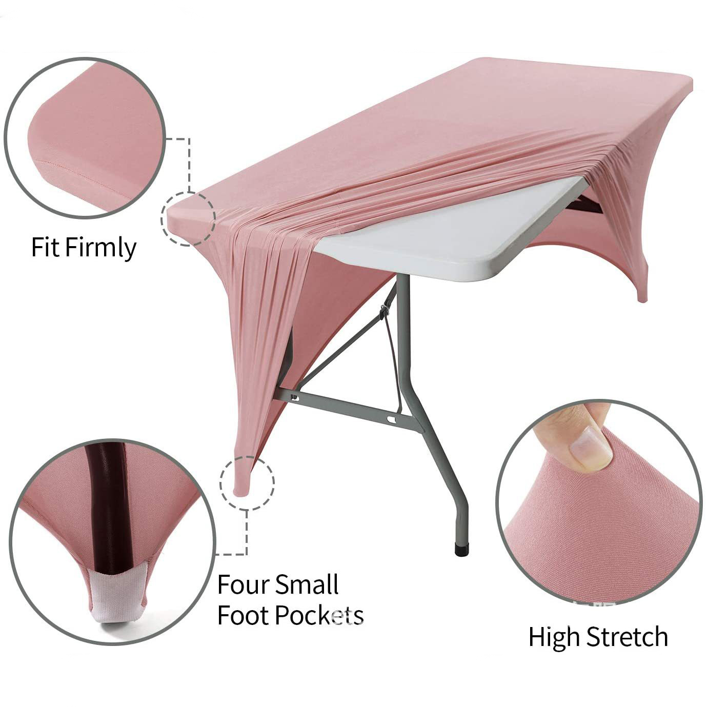 6ft elastic tablecloth custom 7