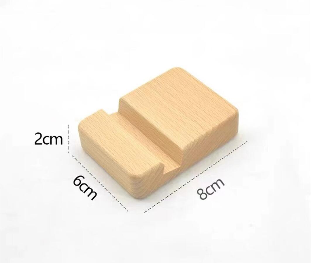 Bamboo Cell Phone Stand Holder 2
