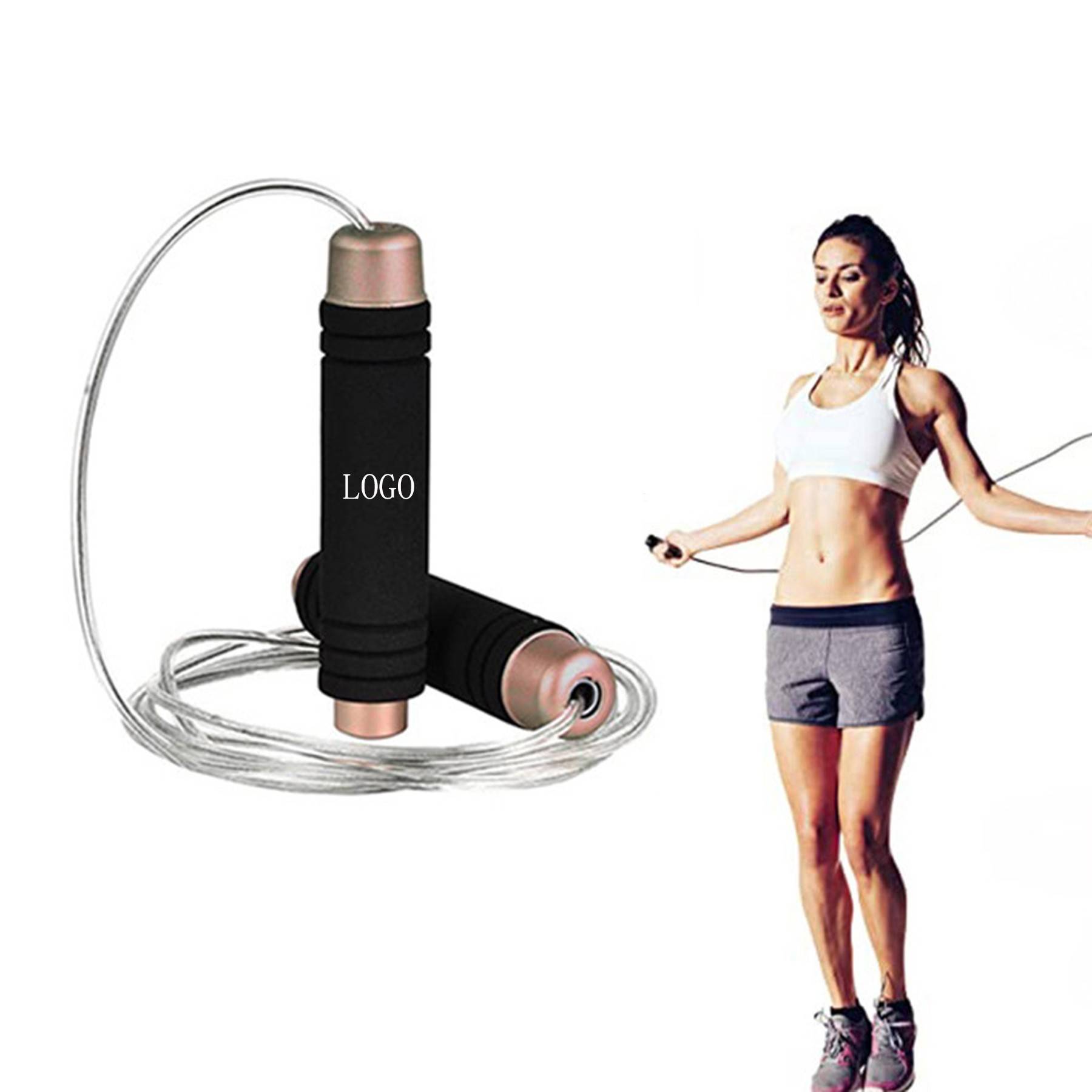 Fitness Jumping Ropes, custom sports ball with logo imprint 2
