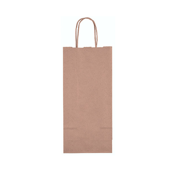 Single Bottle Kraft Wine Bag 2